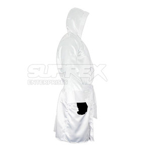 Nuevo Diseño de Logotipo Personalizado, Bata de Boxeo Ecológica de Poliéster, Alta Calidad, Bajo Precio, MOQ, Bata de Boxeo Personalizada - Product Image 3