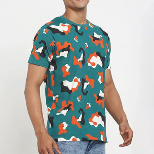 เสื้อยืดผู้ชายสุดเท่ ผ้าฝ้าย 100% ไซส์ใหญ่ ระบายอากาศได้ดี เหมาะสำหรับใส่ลำลองในฤดูร้อน ดีไซน์เรียบง่าย รับสกรีนโลโก้และบริการ OEM - Product Image 2