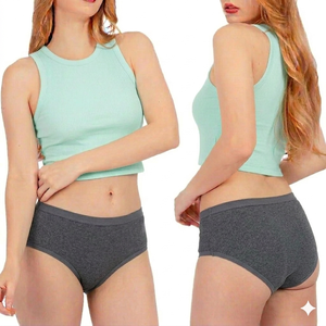 Calzones de Mujer Calm Touch, Estilo Hipster, Transpirables, de Algodón Tejido, Textura Suave, Elásticos, Ecológicos, de Secado Rápido - Product Image 1