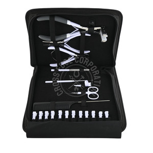 Herramienta de extensión de cabello de acero inoxidable al por mayor, alicates rizadores voluminizadores de cuentas, cortador de unión de queratina, peine de peinado y despedida - Product Image 1