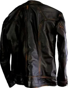 Vestes en cuir pour hommes, de bonne qualité, confortables, à la mode, coupe ajustée, vêtements pour hommes, veste en cuir pour garçons, vente chaude - Product Image 6