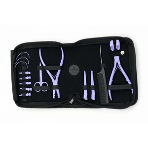 Kit d'outils pour extensions de cheveux en acier inoxydable, pinces à cheveux - Product Image 1