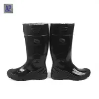 AP <b>Boots</b> TERRA ECO 2 <b>Black</b> PVC Safety Rain <b>Boots</b>-Heavy Duty Waterproof Rubber <b>Work</b> Shoes - Product Image 4