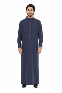 Premium Men's Arabic Thobe Long Sleeve Traditional Islamic Clothing Muslim Prayer <b>Dress</b> For Adults By AA IMPEX Gold Supplier - Product Image 6