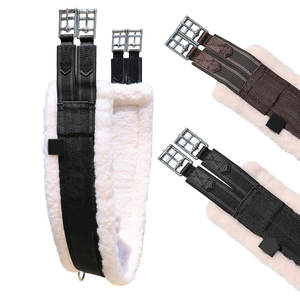 Cinturones de equitación Daily English Horses, acolchados con forro polar suave, de doble cara, resistentes, con hebillas elásticas de acero inoxidable, seguros, personalizables y reutilizables - Product Image 1