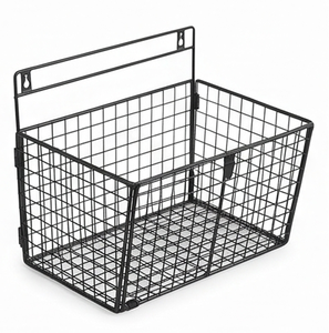 Premium Metal <b>Wire</b> Storage <b>Basket</b> Rectangle <b>Hanging</b> Simple Design Multi-Purpose Neatening Organizing Stylish Home Accent - Product Image 2