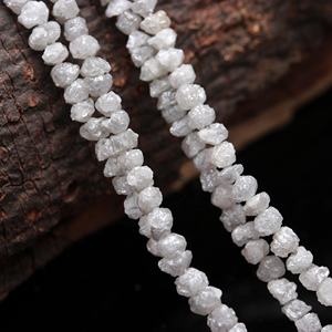 Cuentas de piedra blanca, cuentas sueltas de 8mm, fabricación de joyas, joyería natural sin cortar, cruda, hecha a mano, venta al por mayor, brillo de marca certificado por terceros - Product Image 1
