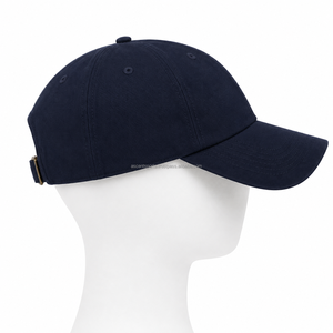 Gorra de Béisbol Unisex Azul Marino de 6 Paneles, Deportiva, 100% Algodón Twill, Color Sólido, Ajustable, Casual, para Adultos, para Todas las Estaciones - Product Image 4