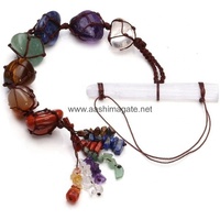 Amuleto de Cristales de 7 Chakras para Coche, Accesorio Colgante para Coche, Cristales Colgantes para Coche
