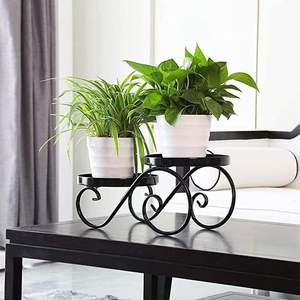 Support de pot de fleurs en fer durable avec revêtement résistant à la rouille pour une utilisation longue durée en extérieur et en intérieur - Product Image 5