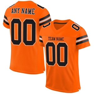 Wholesale Direct OMMIZ INDUSTRY Custom <b>Silver</b> White-Black <b>Mesh</b> Authentic Football Jersey - Product Image 5