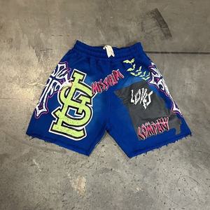 Shorts en molleton français 100 % coton, prix d'usine, personnalisables par sérigraphie, antibactériens, respirants, pour l'extérieur et le streetwear - Product Image 4