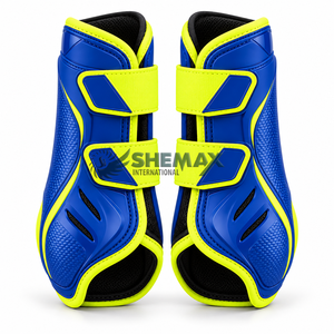 Bottes de protection pour chevaux, dotées de matériaux de qualité, d'un ajustement confortable et de fermetures pratiques pour l'entraînement. - Product Image 5