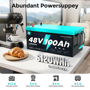 แบตเตอรี่ 48V 100Ah 5.12kWh LiFePO4 เกรด EV เซลล์เกรด A 6000 รอบการใช้งาน 100A BMS ป้องกันการชาร์จเกิน ป้องกันความร้อนเกิน สำหรับโซลาร์บ้าน - Product Image 6