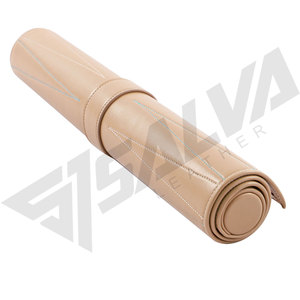 ชุดเกมแบ็คแกมมอนแบบพกพาสุดหรูหุ้มหนัง PU แบบม้วนได้ ทำมือ ดีไซน์ใหม่ พร้อมชิปสีขาวและสีดำ - Product Image 5