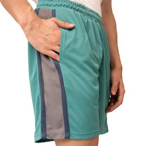 กางเกงขาสั้นออกกำลังกายสีเขียวมิ้นท์สำหรับผู้ชาย แห้งเร็ว ระบายอากาศได้ดี เหมาะสำหรับวิ่งและเล่นกีฬา - Product Image 4