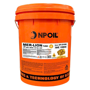 น้ำมันเครื่องหลายเกรด NPOIL MERLION 15W40 บรรจุถัง 18 ลิตร กระป๋อง 25 ลิตร ถัง 200 ลิตร น้ำมันหล่อลื่นคุณภาพสูงจากเวียดนาม - Product Image 1