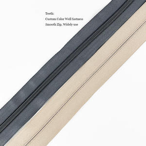 Good Quality Favorable Price Nylon <b>Zipper</b> for Rain Coat on Sale Customized Nylon <b>Zippers</b> - Product Image 1