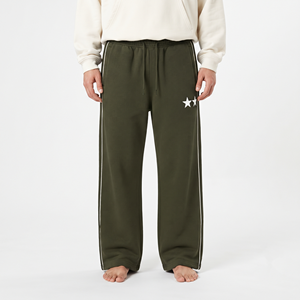 Pantalon de survêtement ample pour homme avec motif étoile, longueur intégrale, décontracté, athlétique, streetwear, jogger - Product Image 1