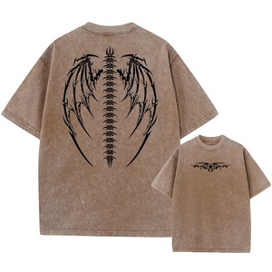 เสื้อยืดแขนสั้นผู้ชายทรงโอเวอร์ไซส์ ลายมัดย้อม คอกลม ผ้าถักเนื้อฝ้ายลำลอง ทรงปกติ ระบายอากาศได้ดี ผ้าเจอร์ซีย์ น้ำหนัก 220 กรัม พิมพ์ลายดิจิตอล - Product Image 4