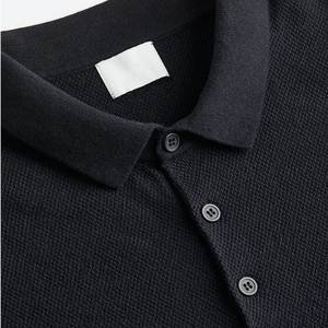 Ropa de golf personalizada con logotipo bordado informal para hombre, ropa de algodón 100%, camisa polo de golf de color sólido para hombre - Product Image 5