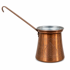 Antique Copper Turkish Greek Arabic <b>Coffee</b> Pot Stovetop <b>Coffee</b> <b>Maker</b> Cezve Ibrik Briki <b>Coffee</b> Pot - Product Image 4
