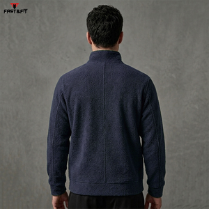 Veste polaire en sherpa camouflage formelle avec logo personnalisé pour homme, imperméable, coupe-vent, fermeture éclair, pour l'extérieur - Product Image 2