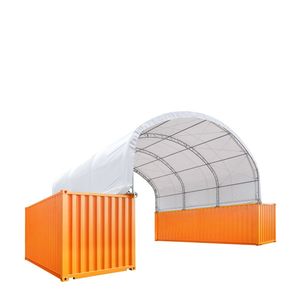 Telo di copertura in PVC da 17 once per container con doppia tralicciatura 30FT X 20FT, resistente, TMG DT3020C - per ripostiglio attrezzi o capannone di stoccaggio - Product Image 3