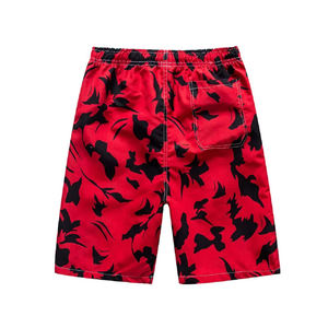 Shorts de Baño para Hombre con Estampado Floral, Secado Rápido, Cordón Ajustable, Cintura Media, Tela de Poliéster - Product Image 4