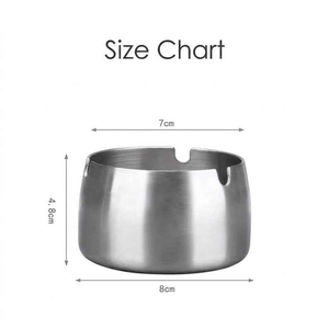 Cendrier compact en métal pour bureau, balcon et jardin - Product Image 5