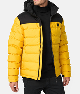 Veste matelassée à capuche pour homme, chaude et épaisse, décontractée, avec fermeture éclair, en polyester - Product Image 2