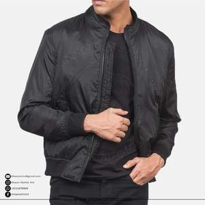 Veste bomber en satin personnalisée Mawra, broderie, patchwork, camouflage, veste universitaire unisexe, imperméable, respirante, écologique - Product Image 5