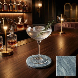Round Marble Pattern Resin Coaster 4 Inch Decorative Drink Coaster Heat Resistant <b>Table</b> <b>Protector</b> OEM Wholesale - Product Image 6