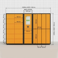 Casier intelligent pour bagages d'aéroport avec paiement par code QR, armoire de rangement de bagages en libre-service intelligente pour gares et attractions touristiques
