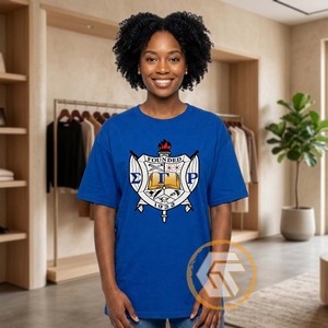 Wholesale GREEK TREASURES Sigma Gamma Rho Women's Sorority T-Shirt 100% Cotton Jersey Summer Breathable Quick Dry - Product Image 4