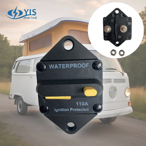 Disjoncteur marin à montage sur panneau de réinitialisation commutable 100A pour RV - Product Image 1