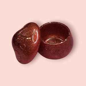 Caja de Joyería de Resina Hecha a Mano de Lujo, Organizador Decorativo de Resina con Diseño Floral, Pequeño Contenedor de Regalo Personalizado - Product Image 3