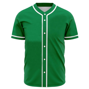 Maillots de baseball sur mesure grande taille pour l'été – Vente en gros, vierges ou imprimés par sublimation, pour équipes – Coton/Polyester respirant et à séchage rapide - Product Image 1