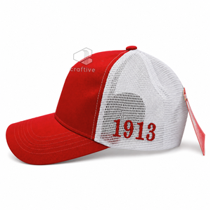 Delta |   Sigma |   Casquette de baseball en maille ajustable avec visière incurvée pour femme Theta Sorority, style trucker, pour l'extérieur - Product Image 2
