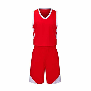 Camiseta de Baloncesto Roja Personalizada, Uniformes Transpirables para Niños, Producto en Venta Caliente de China - Product Image 1