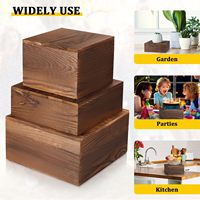 Ensemble de supports de présentation en bois massif pour buffet, supports pour gâteaux, desserts, traiteur, hôtel, magasin, vente en gros