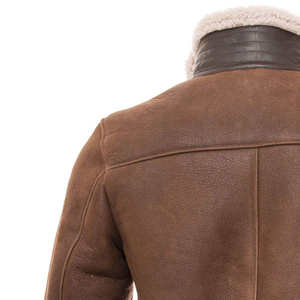 Chaqueta de Cuero para Hombre, Estilo Urbano, 100% de Alta Calidad, con Cierre, Ligera y Transpirable, para Invierno - Product Image 4