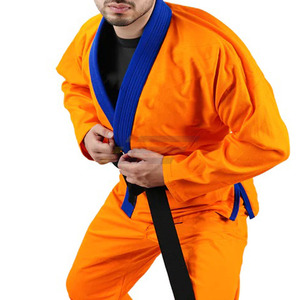 Unisex High Quality Cotton Taekwondo Uniform in Different Colors Sportswear Set OEM Service Available Plus Size Customizable - Product Image 3