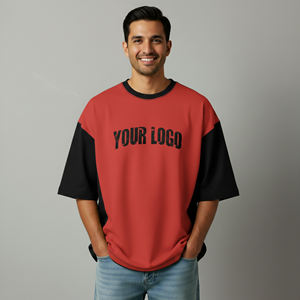 Nuevas camisetas de moda para hombre, extragrandes, con logo impreso personalizado, cuello redondo, manga corta, 100% algodón, talla grande, estilo hip hop. - Product Image 1