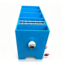 Système de filtration pour petit bassin à carpes koï et système de stockage temporaire, système de recirculation d'eau pour usage en pisciculture, en PP de qualité alimentaire