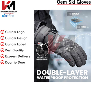 Guantes de Snowboard de Fabricante OEM para Hombre y Mujer con Aislamiento Térmico, Tela Impermeable, Logotipo Personalizado, Marca Privada - Product Image 6