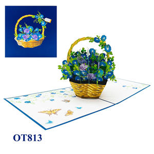 การ์ดป๊อปอัพลายผีเสื้อ 3 มิติ ดีไซน์สั่งทำพิเศษ ขายดีที่สุด พิมพ์ออฟเซ็ตทำมือ ของตกแต่งบ้านสำหรับวันวาเลนไทน์และวันขอบคุณพระเจ้า - Product Image 5