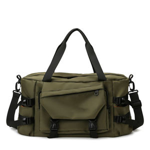 Sac de sport de voyage rose, multi-compartiments, imperméable, avec sangles à boucles et poignées - Product Image 4