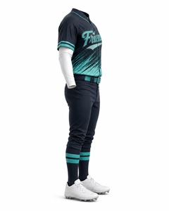 New Light <b>Weight</b> Comfortable Slim Fit Hot <b>Sale</b> Men's Baseball Uniform Design Your Own Team Wear Quick Dry Baseball Uniform - Product Image 5