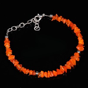 AAA Orange Ethiopian Opal Chip <b>Bracelet</b> Raw Gemstone Jewelry Wholesale Bulk Supply - Product Image 2